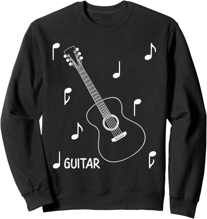 Musikalische Akustik Gitarre Sweatshirt