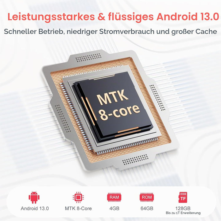192GB MP3 Player mit Bluetooth und WiFi, tragbarer Spotify MP3-Player mit Android 13.0, RAM:4GB, Oil