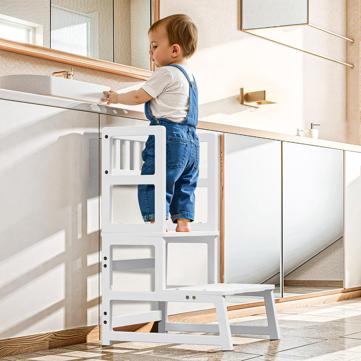 COSYLAND Lernturm ab 1 Jahr & 2 Jahre – Montessori Lernturm für Kinder – Sicherer Learning Tower & T