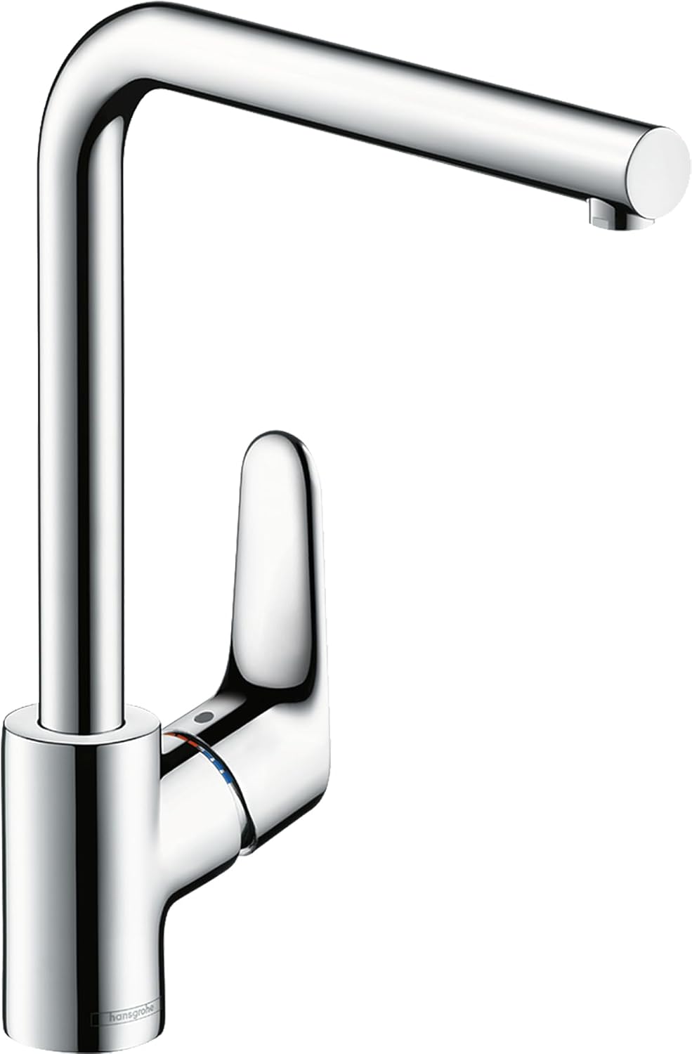hansgrohe Focus Küchenarmatur (Wasserhahn Küche ohne Schlauchbox, 360° schwenkbar, hoher Auslauf 280