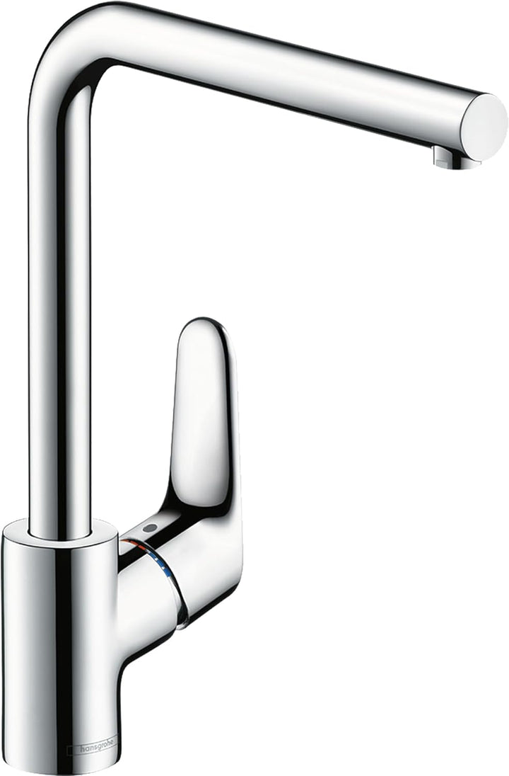 hansgrohe Focus Küchenarmatur (Wasserhahn Küche ohne Schlauchbox, 360° schwenkbar, hoher Auslauf 280