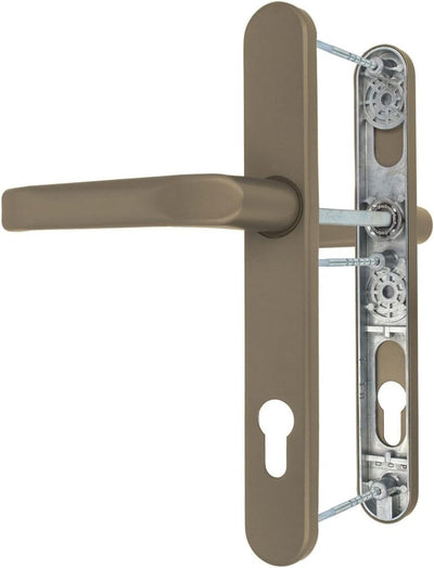 Premium Drückergarnitur Saturn DHS 92mm - Oval - Griff-Griff, Farbe:Satin, Schildbreite:36mm 36mm Sa