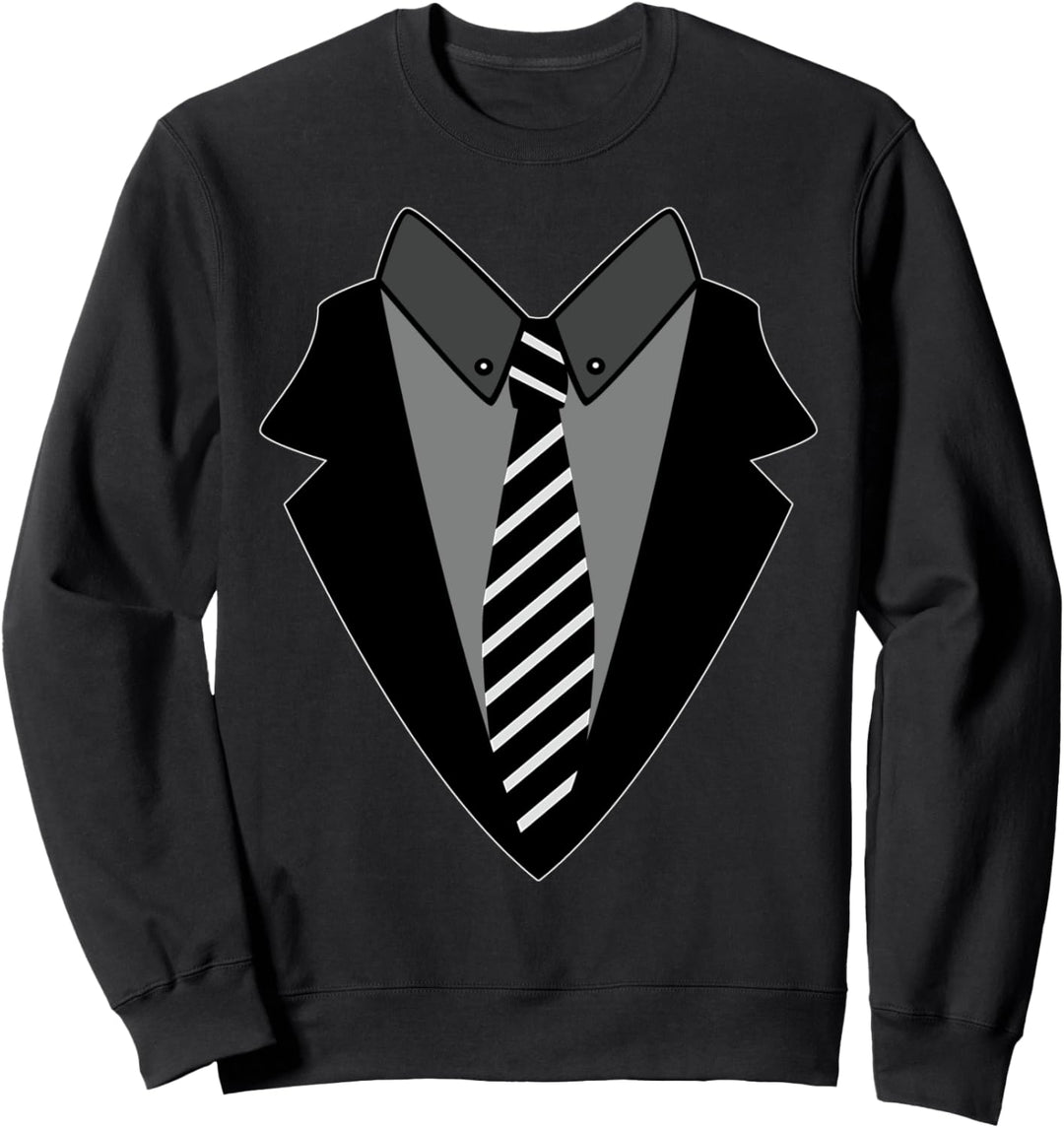 Anzug Kravatte Sweatshirt