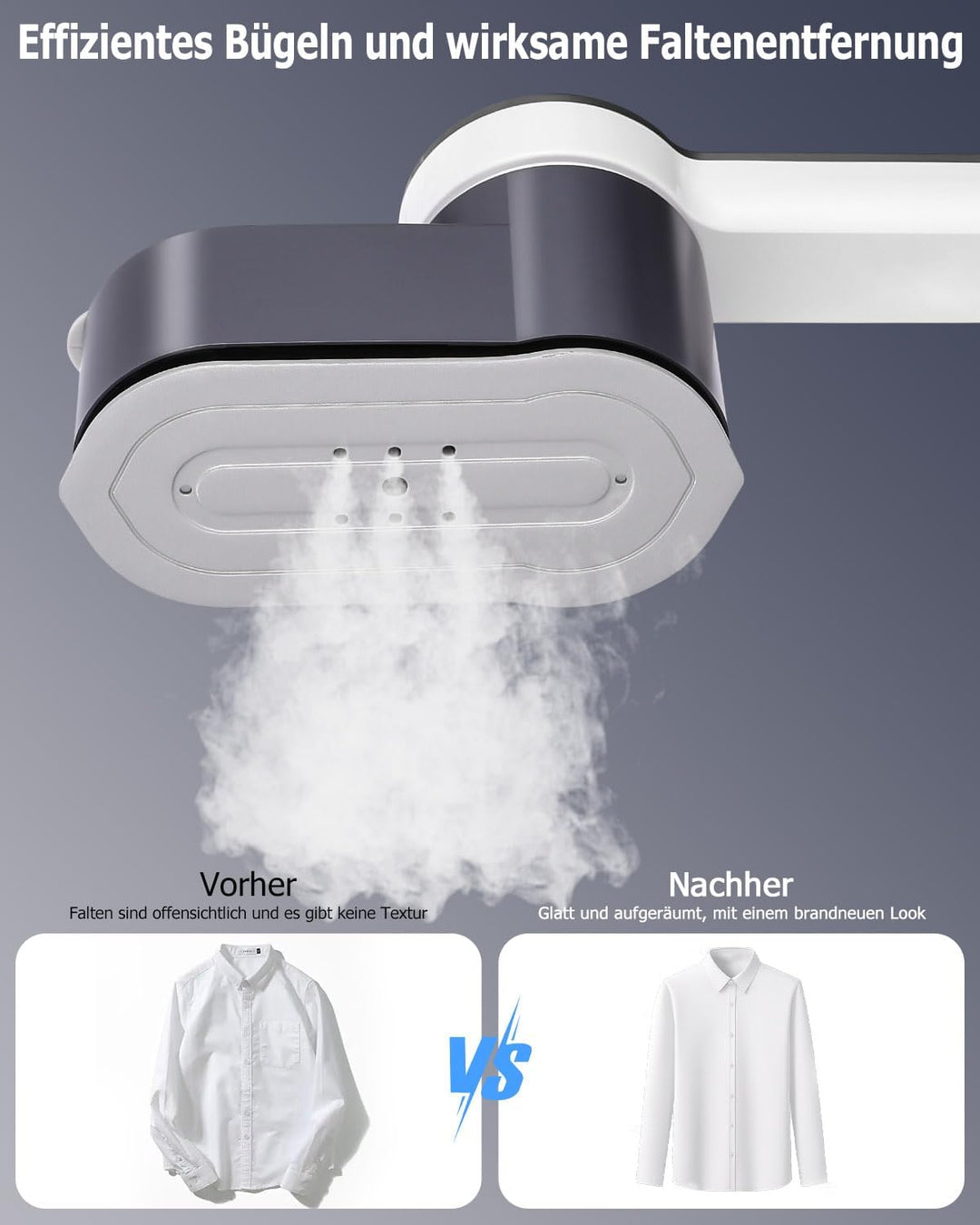 Reise Dampfglätter Reisebügeleisen 1200W Tragbare Steamer dampfglätter für Kleidung 2-in-1 Handheld