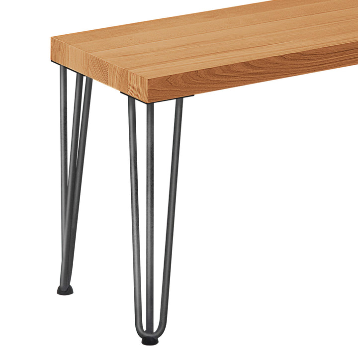 LAMO Manufaktur Hocker Beistelltisch Sitzbank 30x40x47 cm, Möbelfüsse Creative Rohstahl mit Klarlack