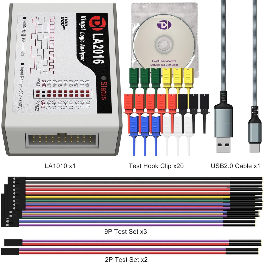 InnoMaker LA2016 USB Logik Analysator volle 16-Kanal 200MHz Abtastrate mit PC Software Handheld Inst