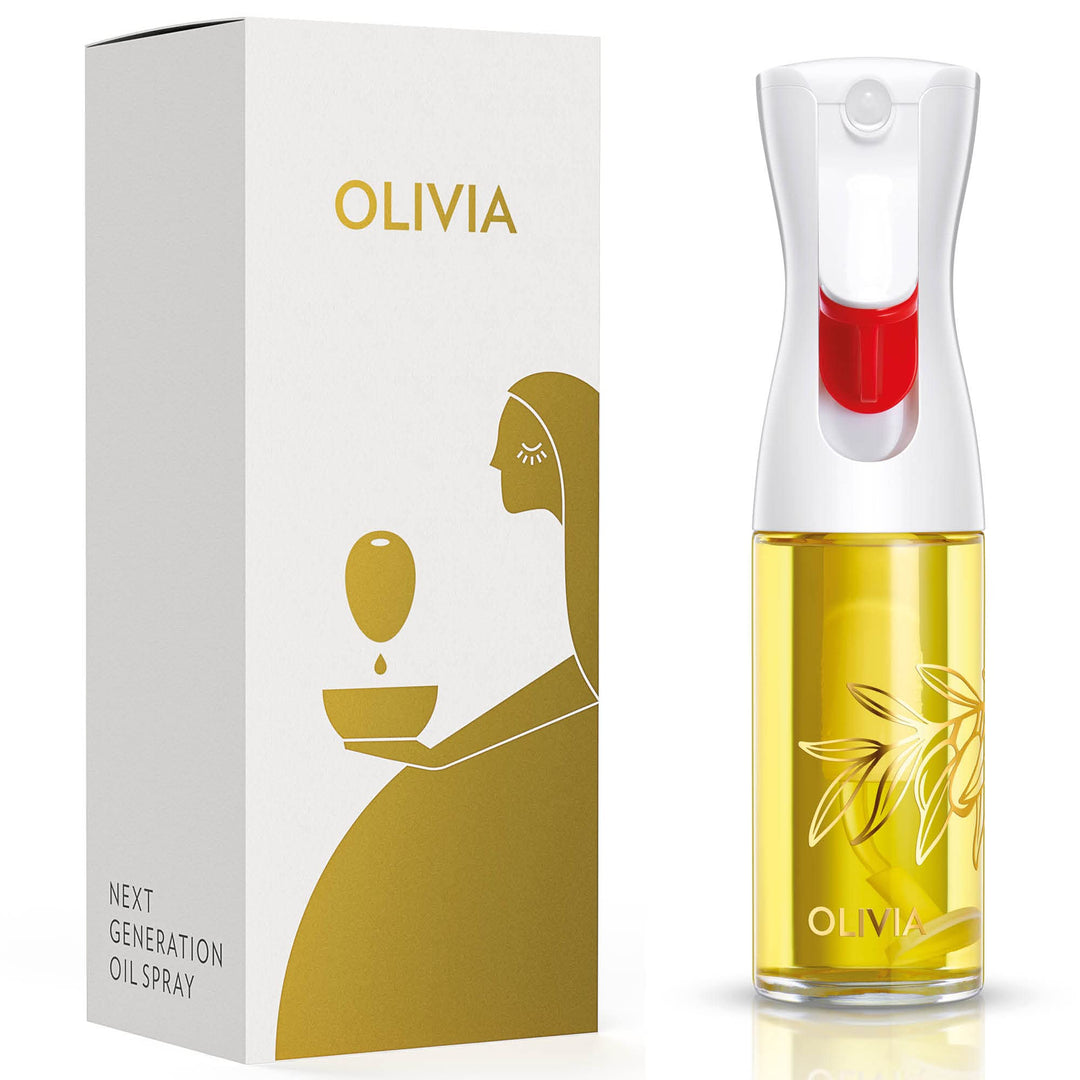 FLAIROSOL OLIVIA 130ml Glas-Ölsprüher - Kontinuierliche Ölsprühtechnik mit Portionskontrolle - Viels