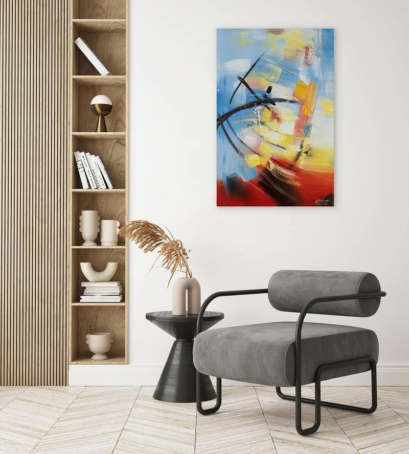 KunstLoft Leinwandbild | 100% HANDGEMALT | 60x90cm | Gemälde &