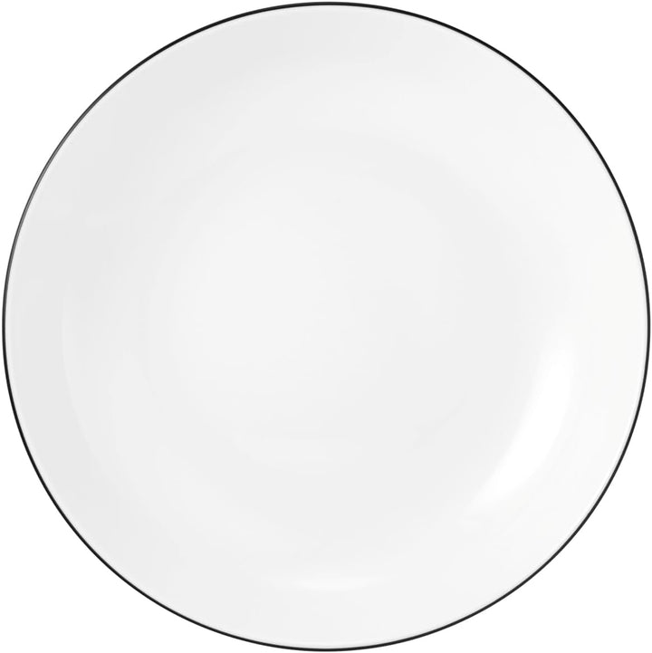 Seltmann Weiden 001.737148 Lido Tafelservice - 6 Essteller + 6 Suppenteller - 12-tlg. - Black Line S