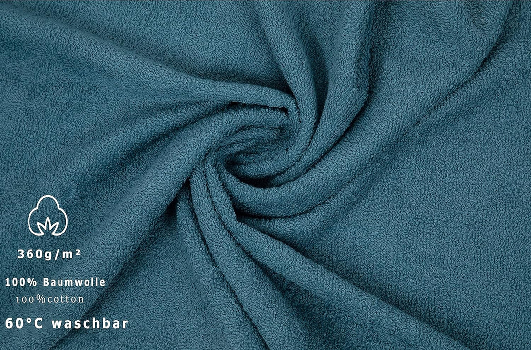 Betz 6er Pack Handtücher Set Handtuch Berlin Grösse 50 x 100 cm 100% Baumwolle Farbe tauben blau, Bl