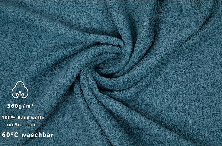 Betz 6er Pack Handtücher Set Handtuch Berlin Grösse 50 x 100 cm 100% Baumwolle Farbe tauben blau, Bl