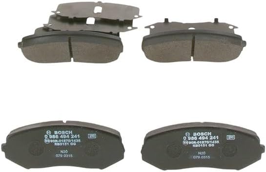 Bosch BP1304 Bremsbeläge - Vorderachse - ECE-R90 Zertifizierung - vier Bremsbeläge pro Set