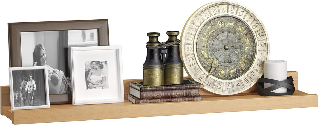 Erst-Holz Bucheablage Regal Fotoleiste für Bilder Bücher und Deko in DREI verschiedenen Längen V-90.