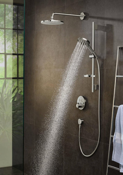 hansgrohe wassersparendes Duschsystem Raindance Select PowderRain Regendusche (Duschkopf, Schlauch,