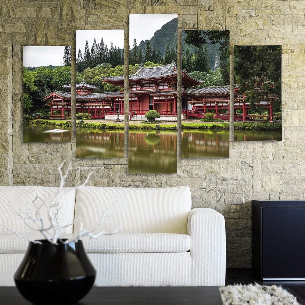 Feeby. Leinwandbild - 5 Teile - Bilder, Wand Bild, Wandbilder, Kunstdruck XXL, 5-Teilig, Typ A, 100x