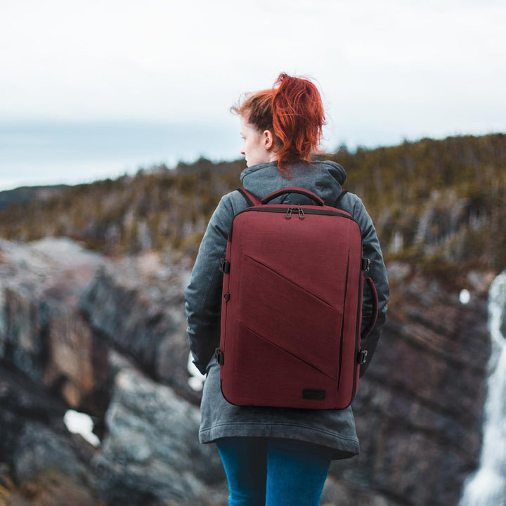 LOVEVOOK Handgepäck Rucksack Flugzeug, 15,6 Zoll Reiserucksack Herren Damen Kofferrucksack mit Lapto