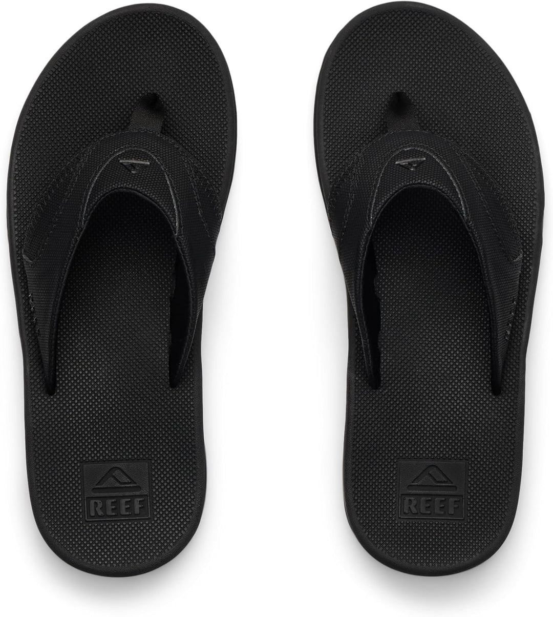 Reef Herren Fanning Zehentrenner 36 EU Schwarz All Black Alb, 36 EU Schwarz All Black Alb
