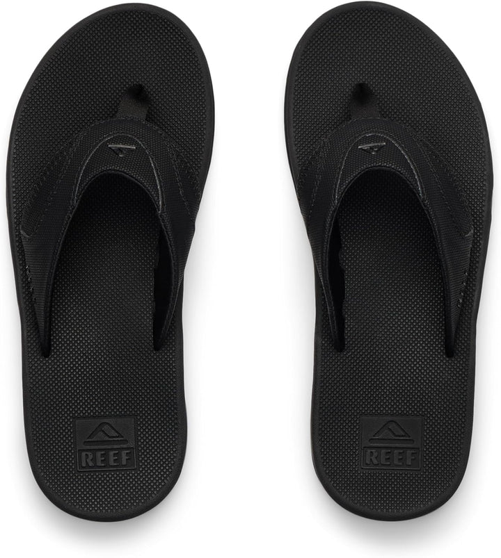 Reef Herren Fanning Zehentrenner 36 EU Schwarz All Black Alb, 36 EU Schwarz All Black Alb