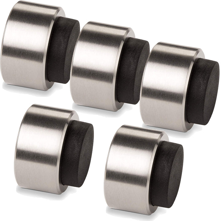 STOPPLA 5 x Türstopper Arkon - ø 32 mm/Tiefe: 20 mm - Design Türdämpfer echt Edelstahl 5 Stück - Ark