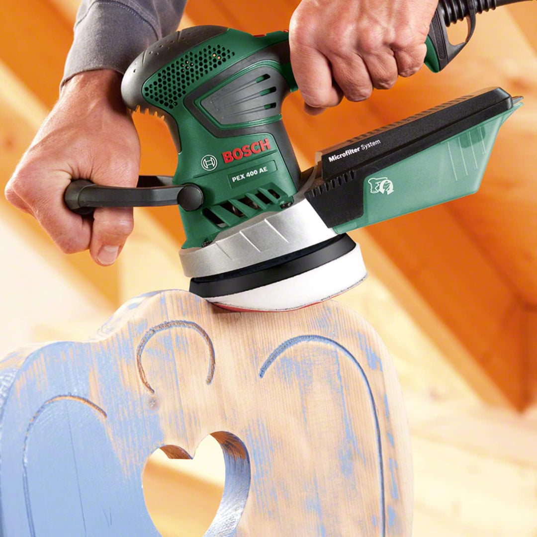Bosch Exzenterschleifer PEX 400 AE (370 Watt, im