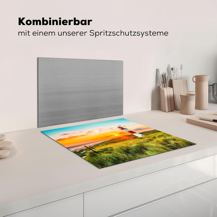 Herdabdeckplatte Einteilig Herdabdeckung Abdeckplatte für Ceranfeld Abdeckung Induktionskochfeld Auf
