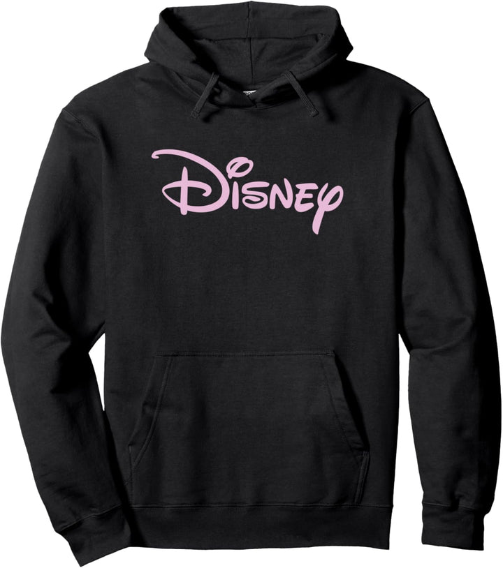 Disney Classic Logo Pink Pullover Hoodie