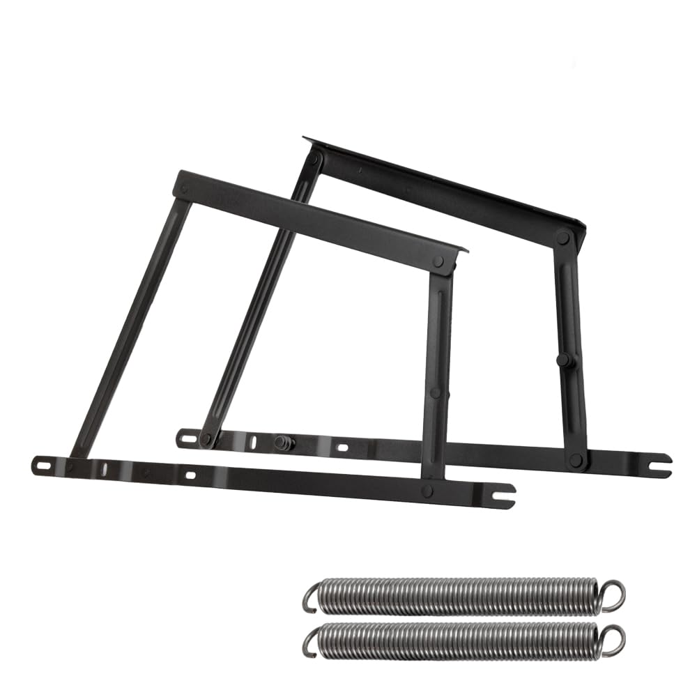 Springaufbeschlag 550N – Klappmechanismus für Bettkasten, Sofa & Truhen – Möbelscharnier mit Feder f