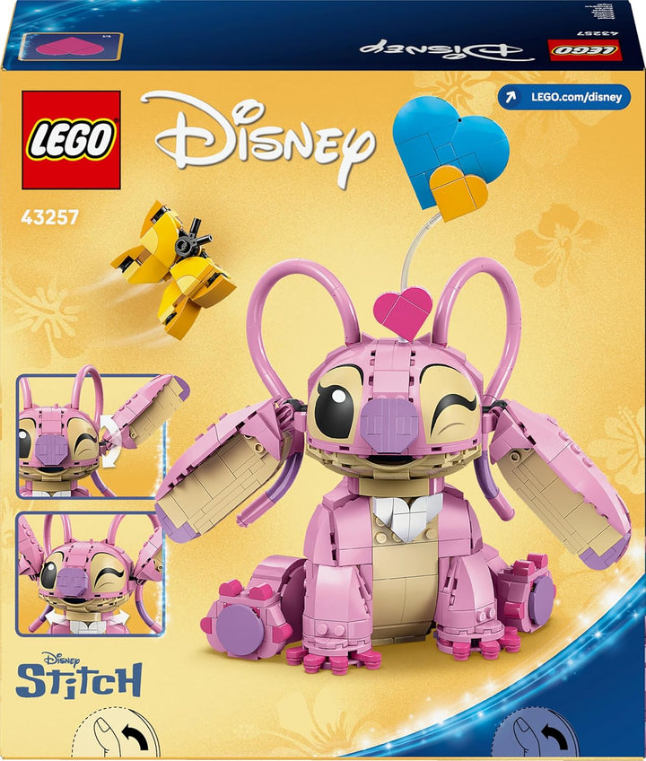 LEGO | Disney Angel - Lilo & Stitch Spielzeug - Spielset zum Bauen mit 3 Herzballons & 1 Schmetterli