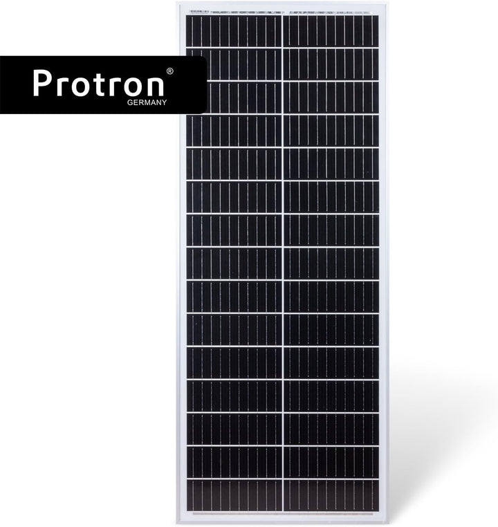 Protron 100W Slim Solar Monokristalline Solarmodul Photovoltaik Solarpanel 12V oder 24V Systeme - P-