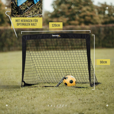 Racetex 2er Fussballtor Kinder Set - Fussball Tore inkl. nützlicher Tasche zum Transportieren - Vers