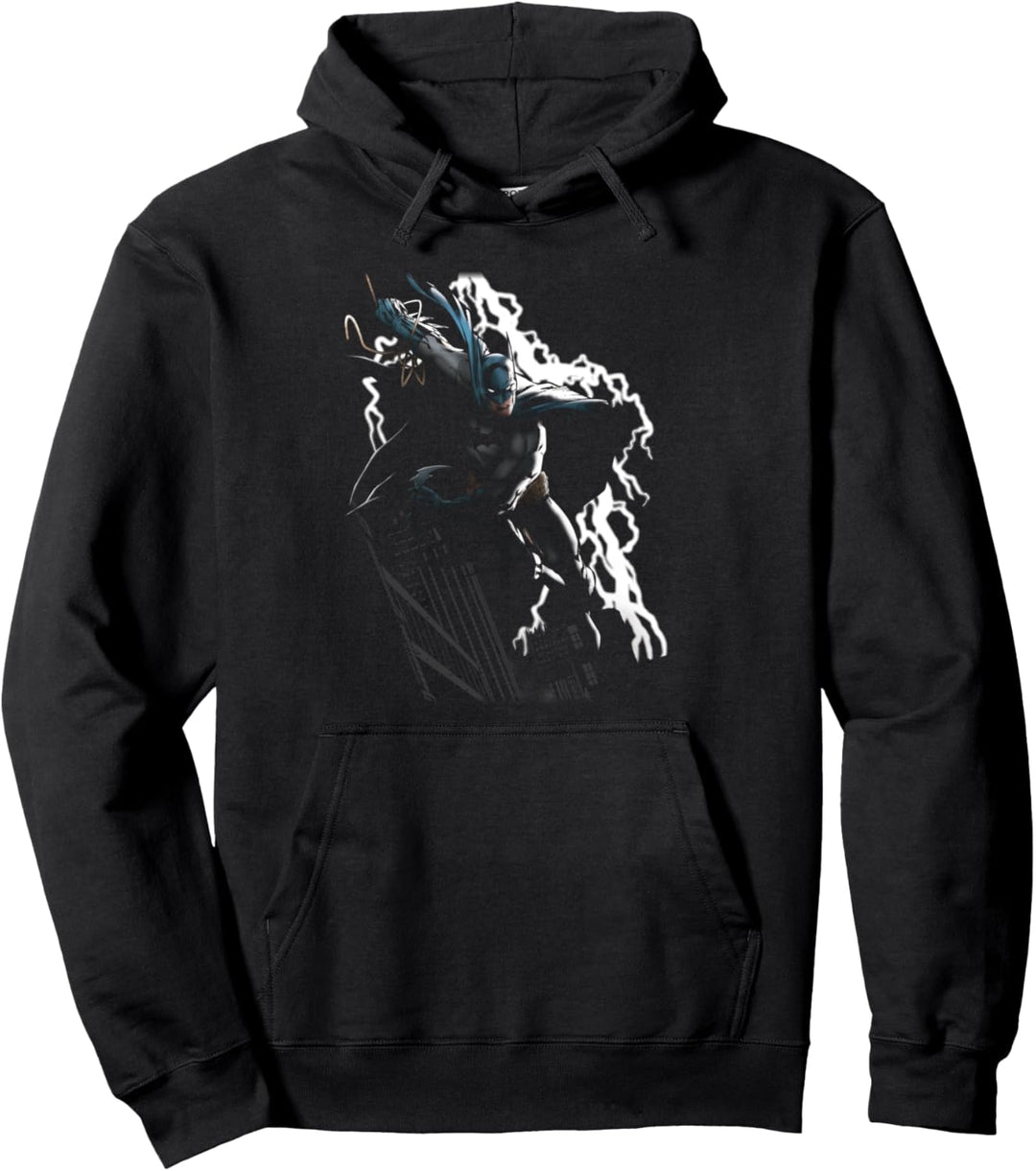 Batman Lighting Crashes Pullover Hoodie