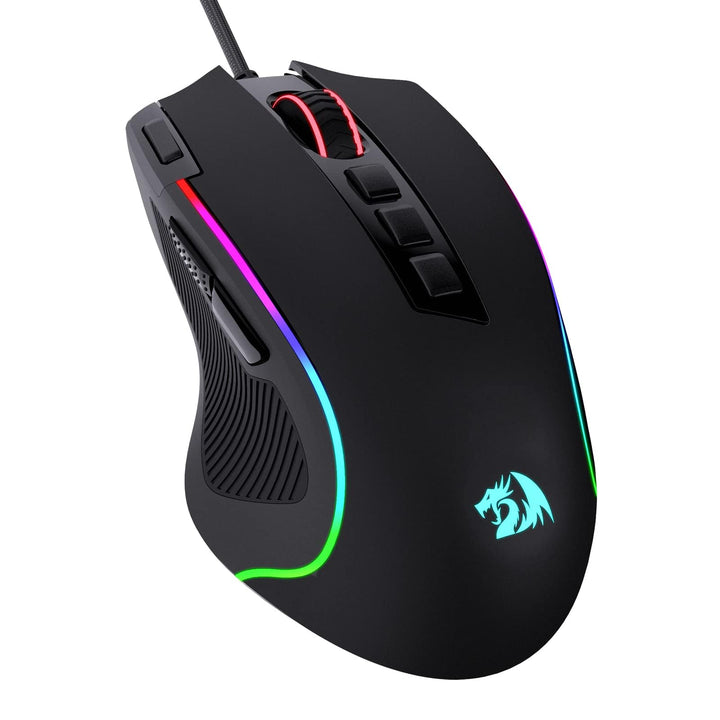 Redragon M612 Predator RGB Gaming Maus, 8000 DPI kabelgebundene optische Gamer-Maus mit 11 programmi