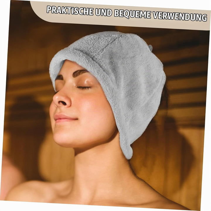 Yardwe Saunahut Haarschutz Für Sauna Und Dusche Weich Atmungsaktiv Polyester Nylon Für Damen Und Her
