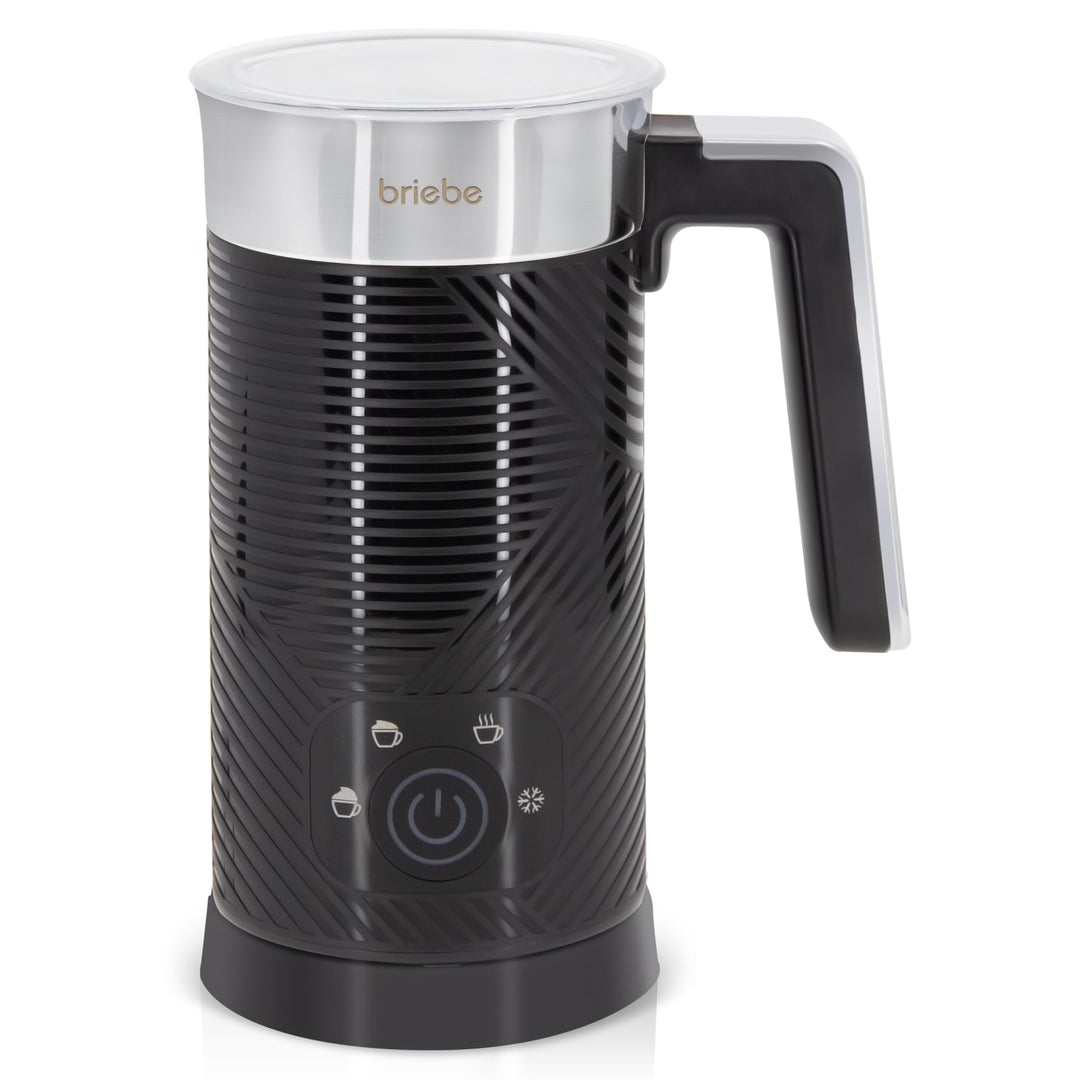 briebe Elegance Milchaufschäumer 4-in-1 Elektrische, Heiss/Kalt Aufschäumdüse 130ml für Kaffee Latte