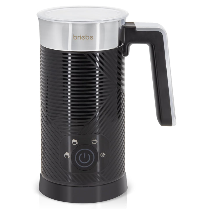 briebe Elegance Milchaufschäumer 4-in-1 Elektrische, Heiss/Kalt Aufschäumdüse 130ml für Kaffee Latte