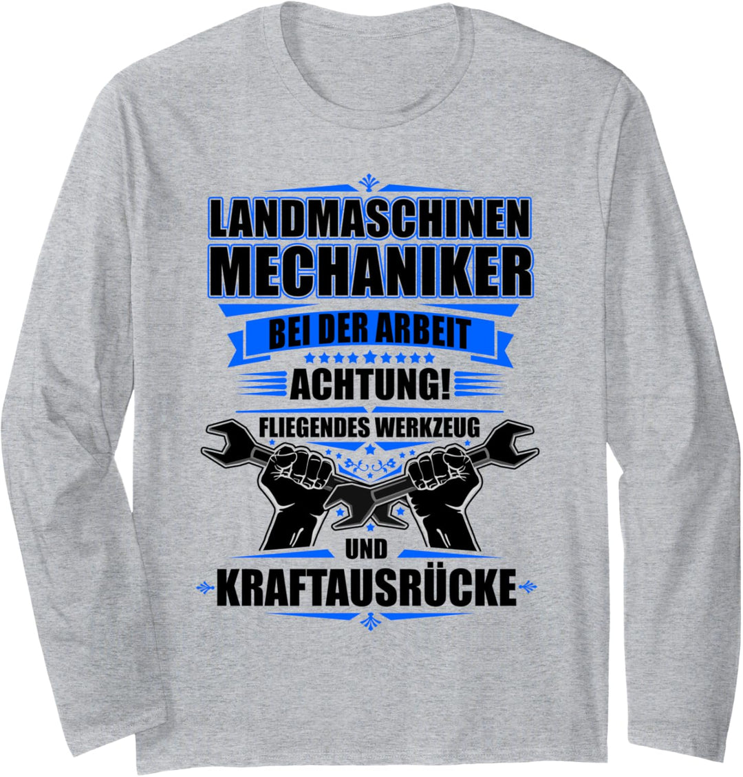 Landmaschinenmechaniker Bei Der Arbeit Langarmshirt