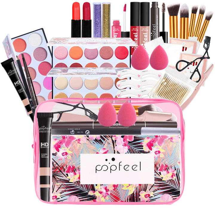 28 Stück Make Up Set, Schminkkoffer gefüllt, kinderschminke set mädchen, Lidschatten Makeup Paletten