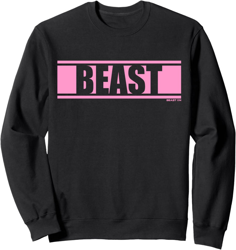 Beast Rosa Gym Fitness Workout Gym rosa Druck Motiv rosa Sweatshirt