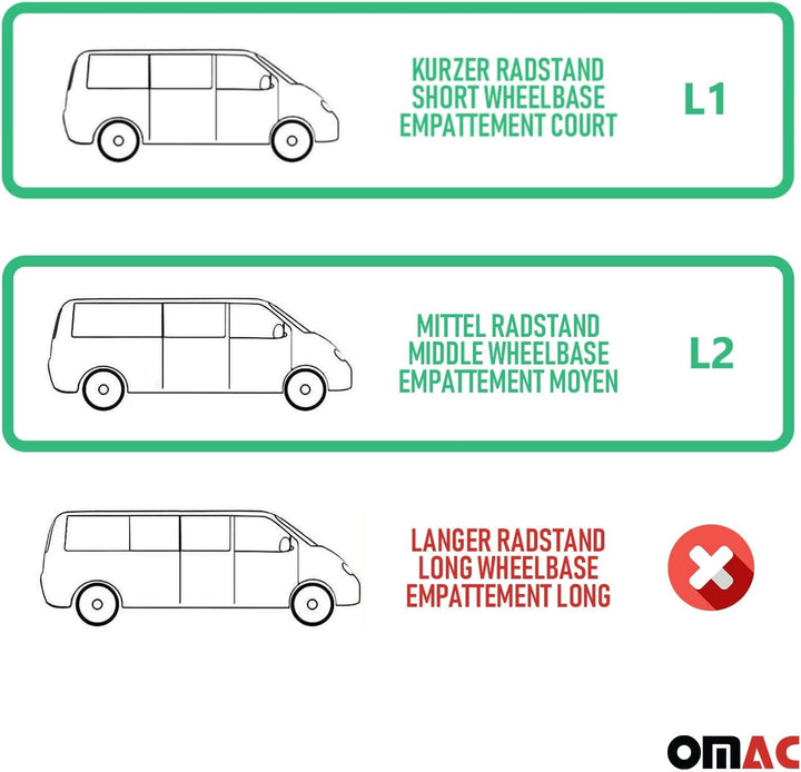 OMAC Ladekantenschutz für Peugeot Traveller 2016-26 L1 L2 Chrom gebürstet