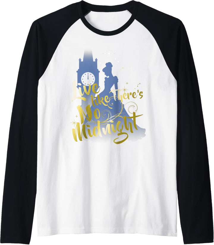 Disney Cinderella Live Like There's No Midnight Silhouette Raglan