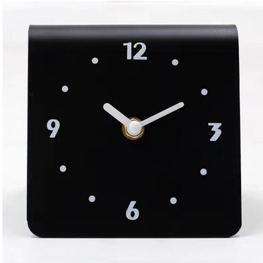BAOFUYA Moderne Tischuhr, Leises Uhrwerk, Mini Analog Regal, Tisch Kaminuhr für Schlafzimmer, Nachtt