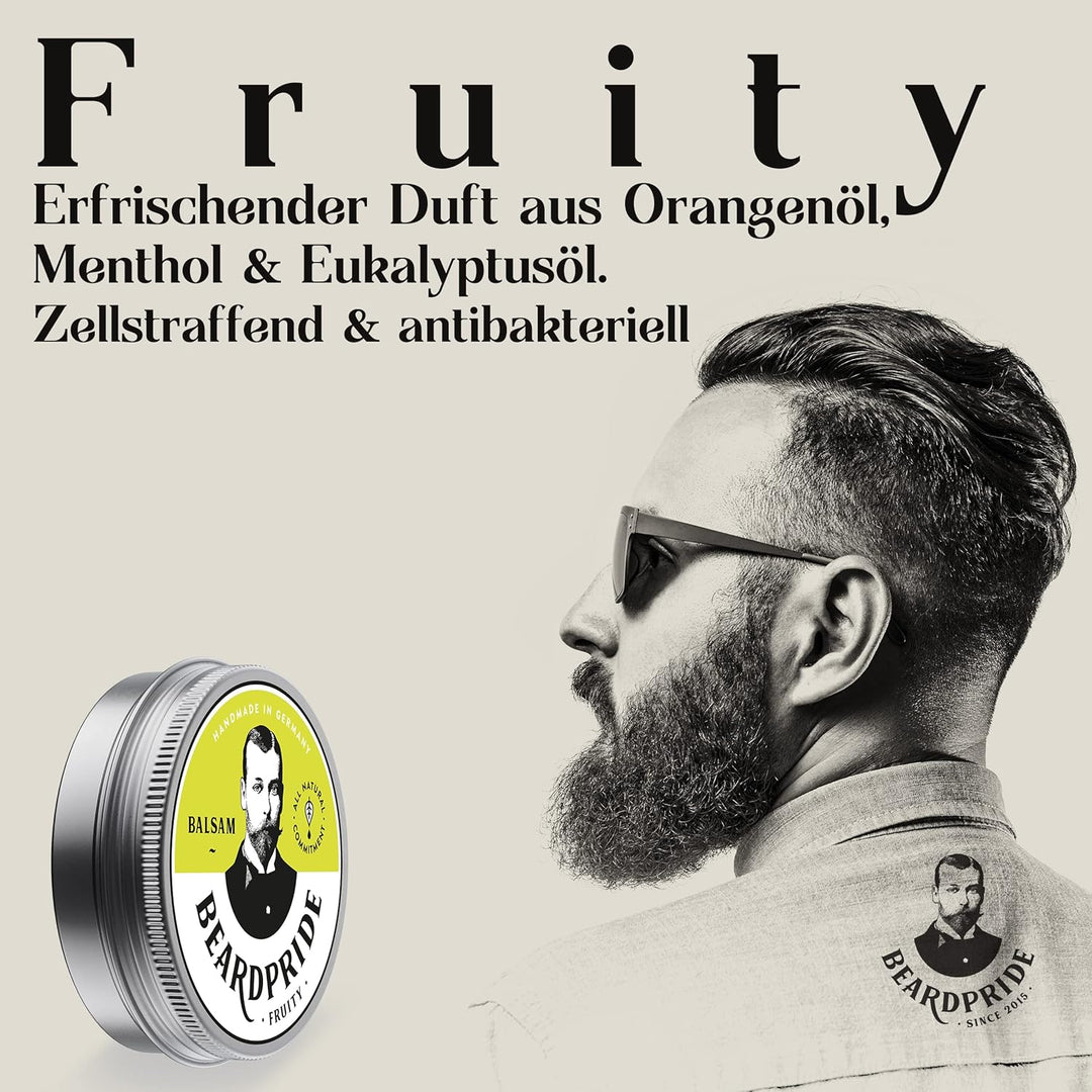 BEARDPRIDE Bartbalsam Männer - Das Original Bart Balsam aus dem Barbershop - Unser Beard Balm basier