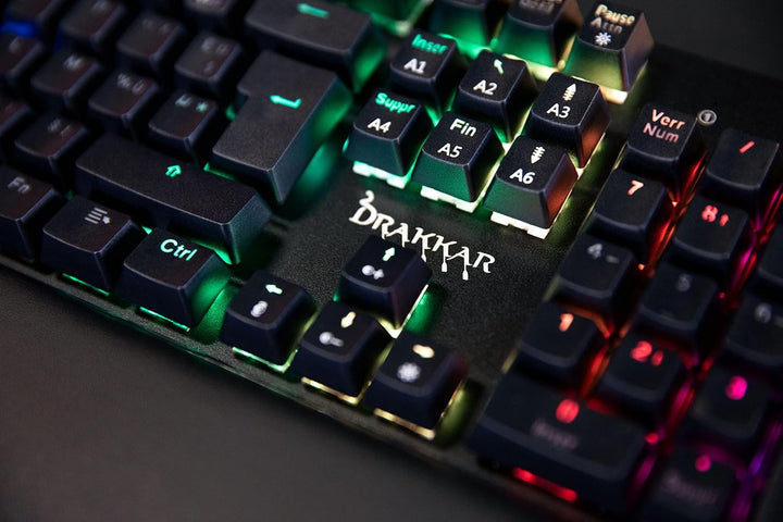 Konix Drakkar Kabelgebundene mechanische Gaming-Tastatur Helheim Elite AZERTY - Volles Anti-Ghosting