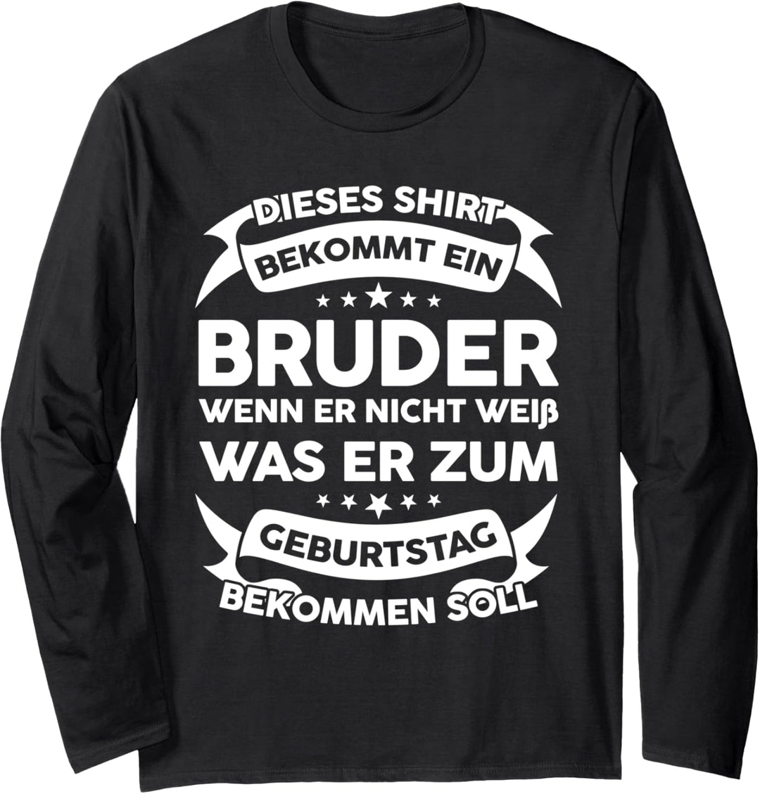 Dieses Shirt wird ein Bruder Bruder Brüder Langarmshirt