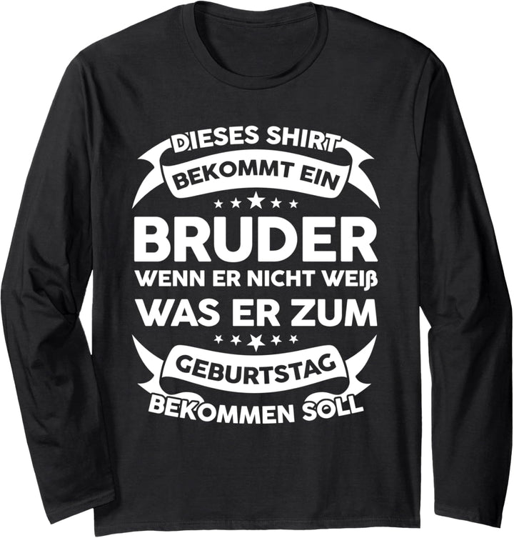 Dieses Shirt wird ein Bruder Bruder Brüder Langarmshirt