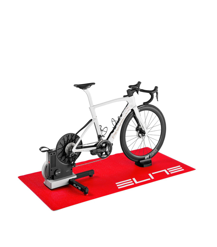 Elite Trainingsmatte Rot 180x90cm – Bodenschutz Rutschfest Schalldämmend – Für Hometrainer Indoor Tr