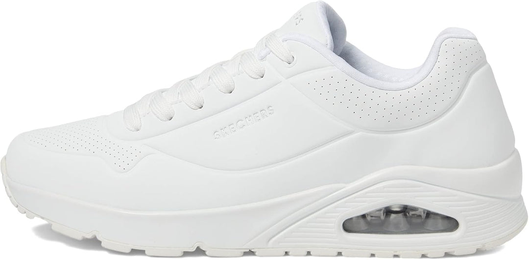 Skechers Herren UNO Stand On Air Sneaker 39 EU White Durabuck Mesh, 39 EU White Durabuck Mesh