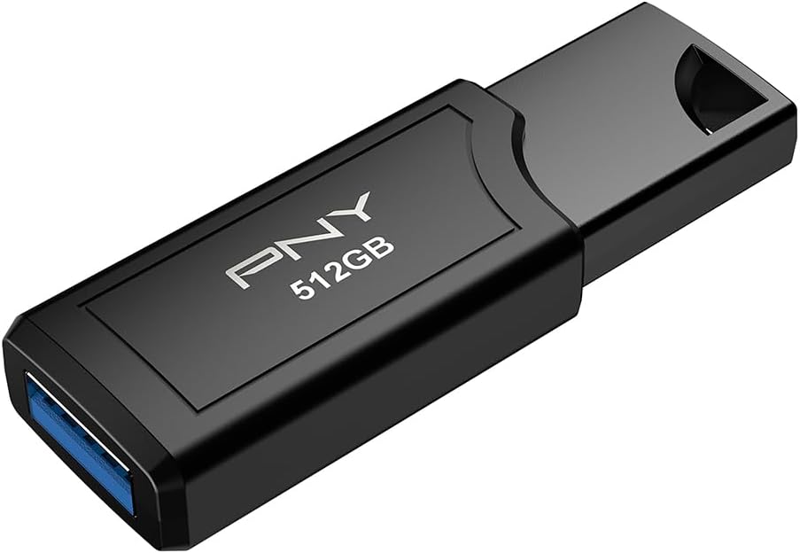 PNY 512GB PRO Elite V3 USB 3.2 Gen 2 Flash-Laufwerk, bis zu 1000 MB/s Lesen & 800 MB/s Schreiben, Ex