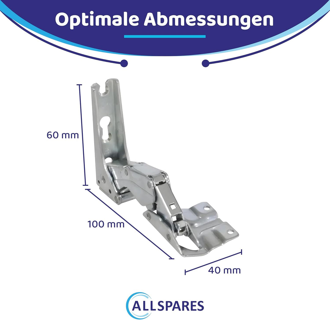 AllSpares Türscharnier-Set für Kühlschrank geeignet für Bosch Siemens Neff Quelle Constructa Balay K