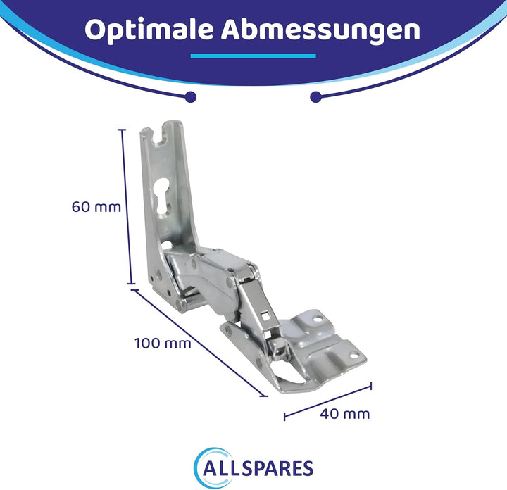 AllSpares Türscharnier-Set für Kühlschrank geeignet für Bosch Siemens Neff Quelle Constructa Balay K